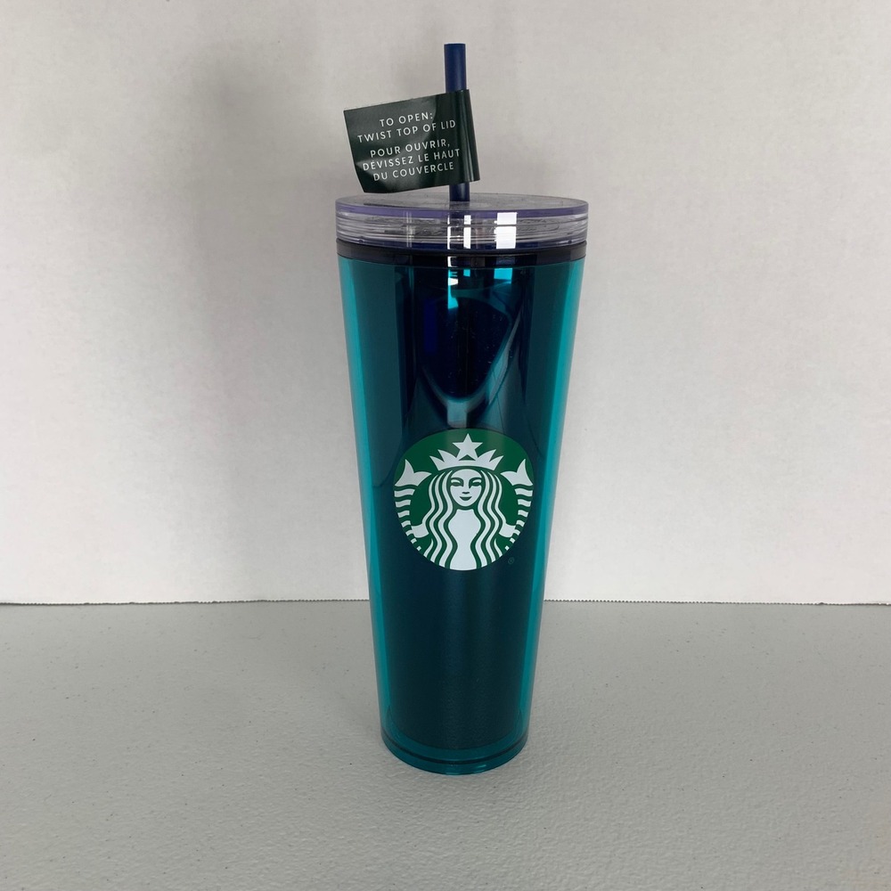 Starbucks NWT 2022 Summer Green Decorate Your Own Sequin 24oz Tumbler
